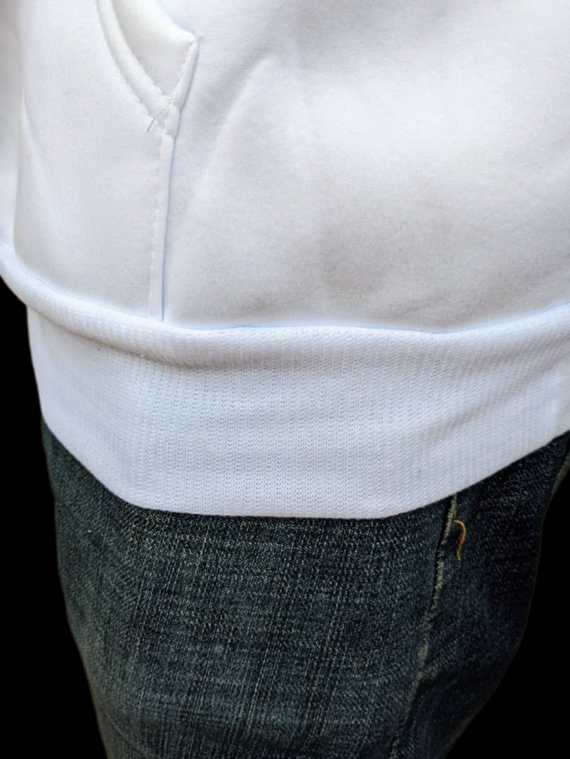 white hoodie