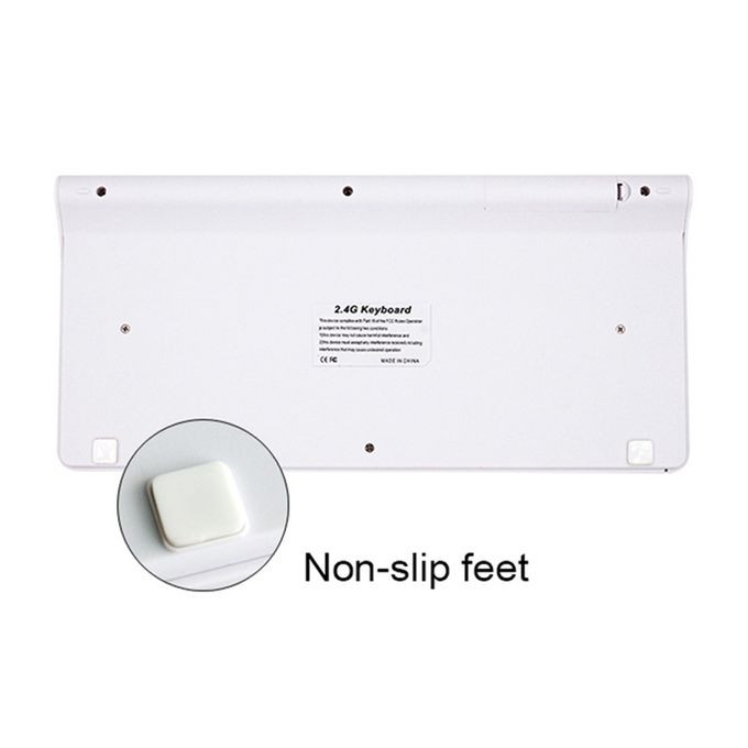 Qwen 2.4G Wireless USB Keyboard Mouse Combo-White