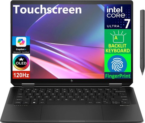 HP Spectre x360 14 Laptop, Ultra 7, 16GB, 1TB, Arc 8GB