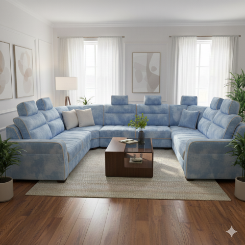 Large Capacity 7 Seater Sofa Collection 4