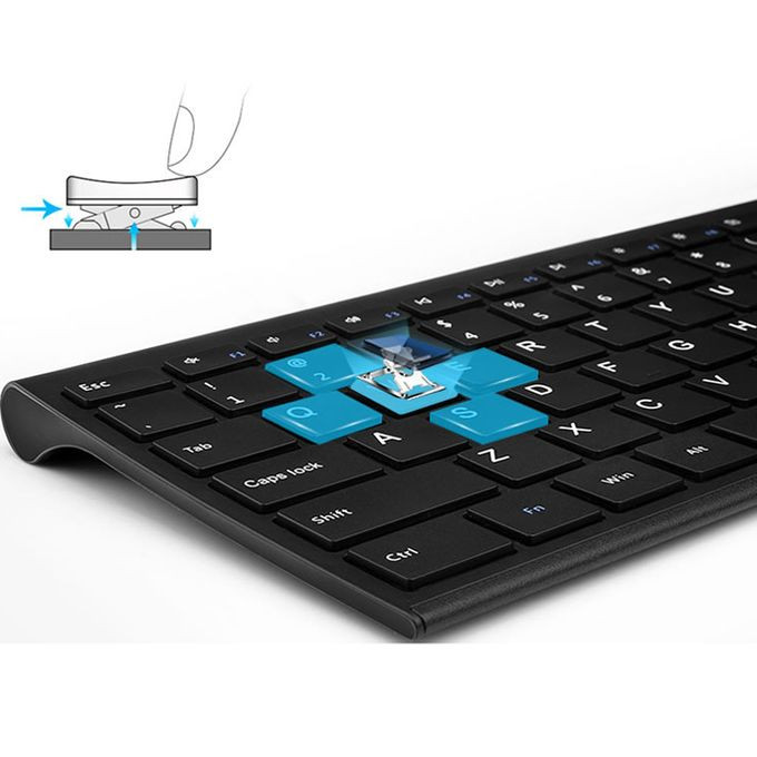 Qwen Mini Wireless Mouse & Keyboard Combo -Black 8