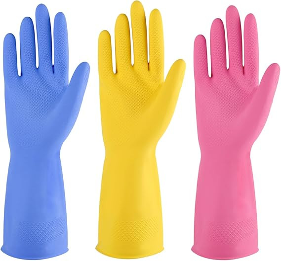 Ga zikoreshwa mu masuku atandukanye zikoreshwa , Rubber gloves reusable 6